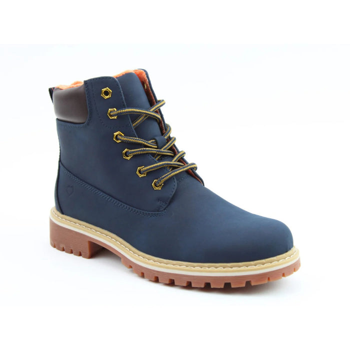 Heavenly Feet Gina AB0005208 Navy Lace Up Boots