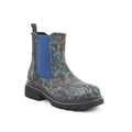 Heavenly Feet Zeta Meadow Velour AB0005145 Blue Velour Ankle Boots