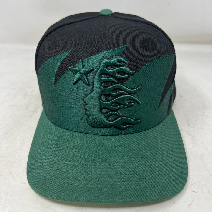 Hellstar Sharkteeth Snapback Hat Black/Green