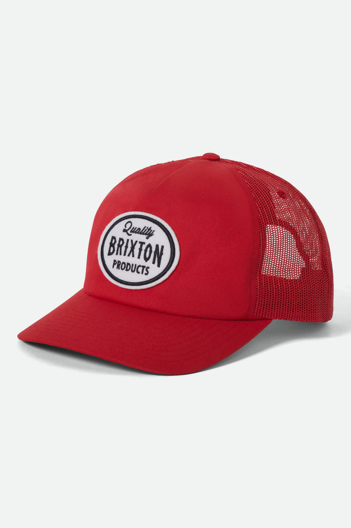 Unisex Henry Trucker Hat in the color Adrenaline Rush/Adrenaline Rush - Front Product View