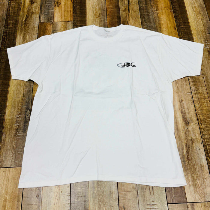 White HG And-1 Tee with iconic logo and comfortable fit