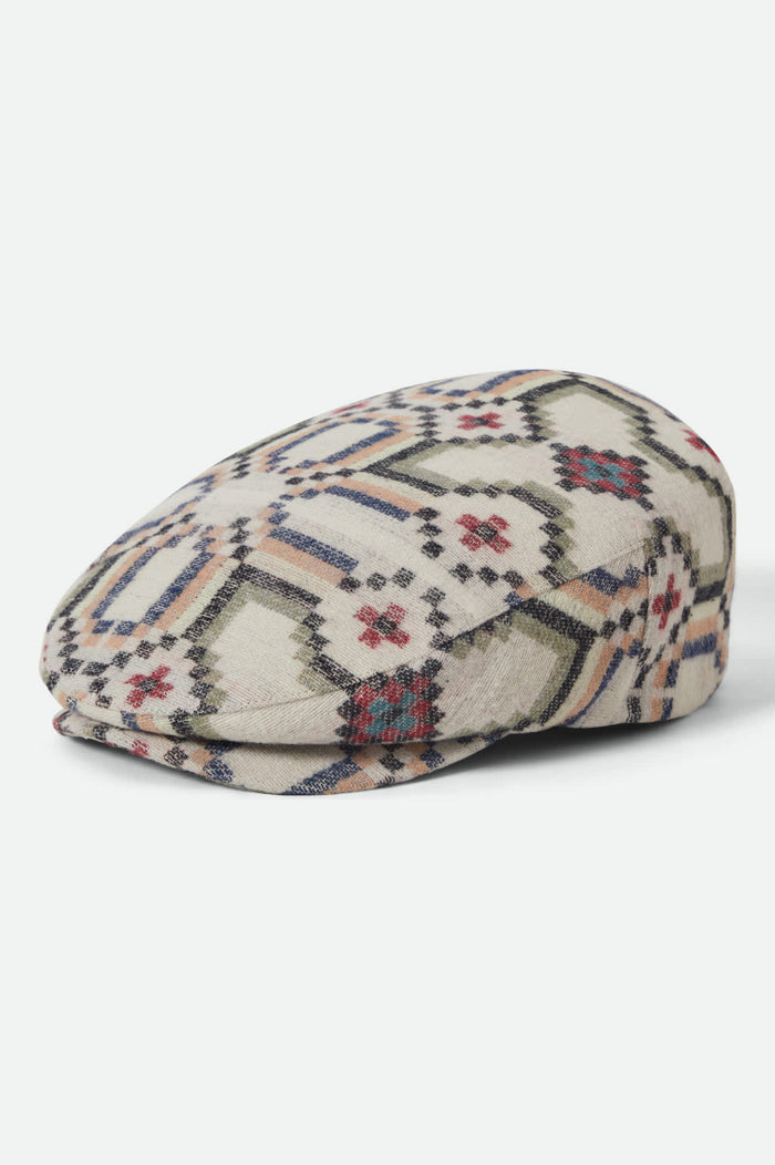 Unisex Hooligan Flat Cap in the color Digi Tile Flannel - Front Product View