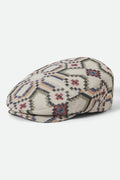 Unisex Hooligan Flat Cap in the color Digi Tile Flannel - Front Product View