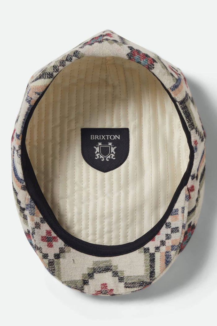 Unisex Hooligan Flat Cap in the color Digi Tile Flannel - Additional Laydown image