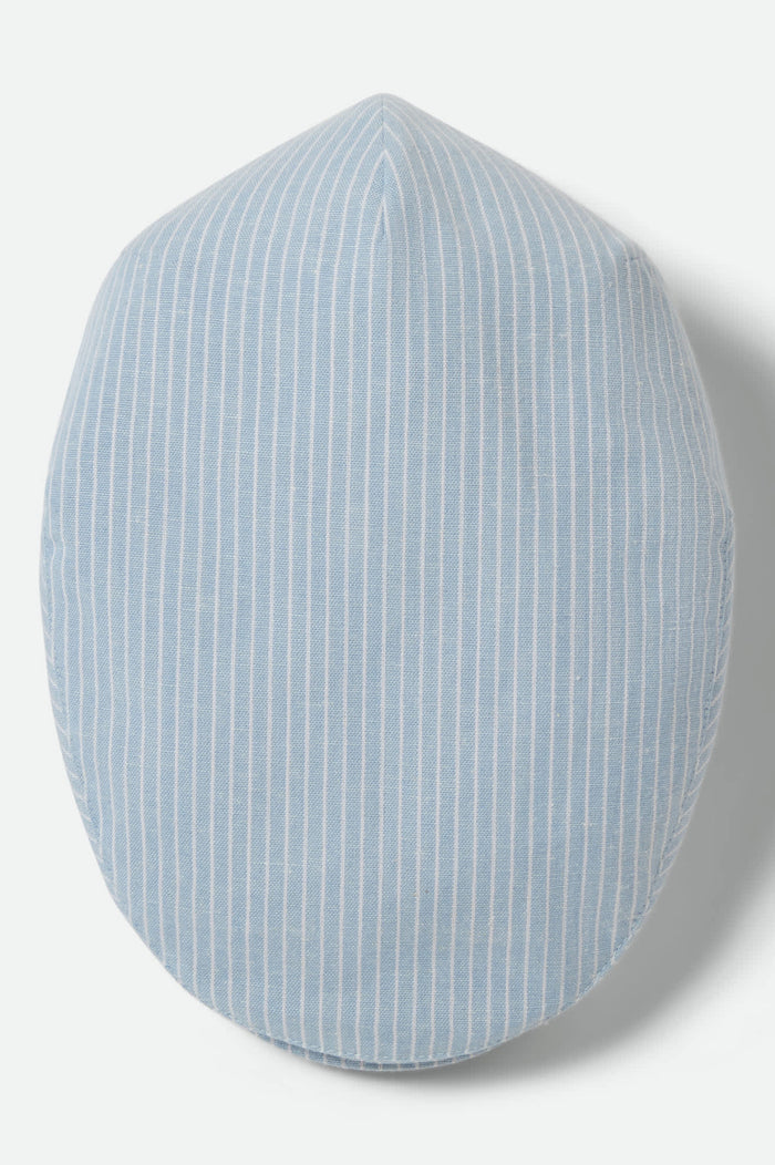 Unisex Hooligan Flat Cap in the color Light Blue/White - Additional Laydown image