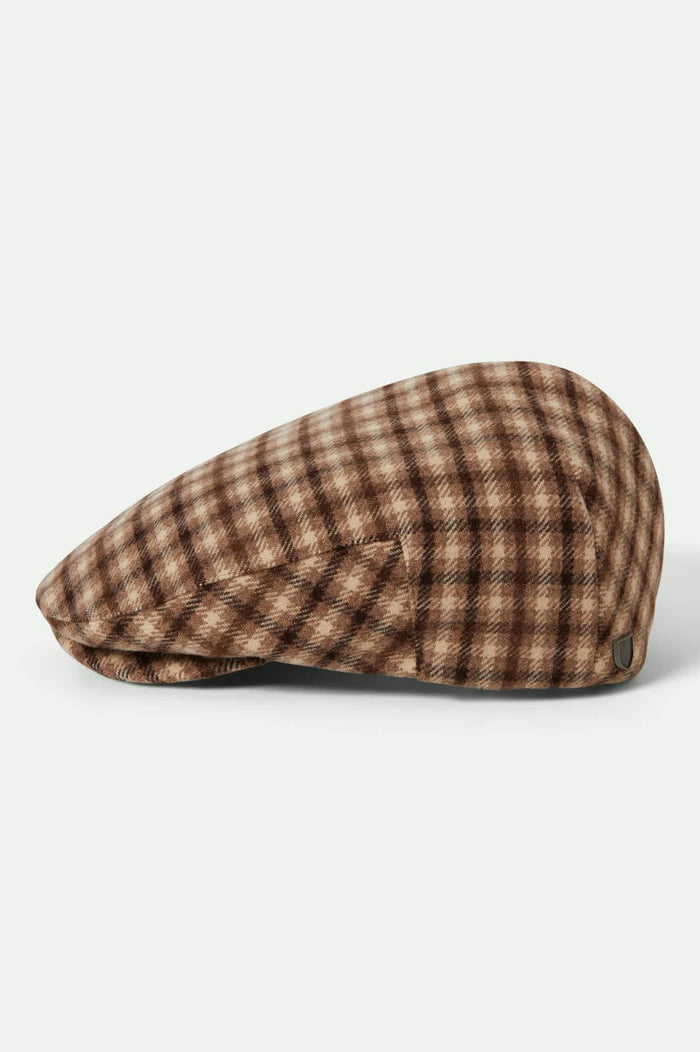 Unisex Hooligan Flat Cap in the color Sand/Brown - Additional Laydown image