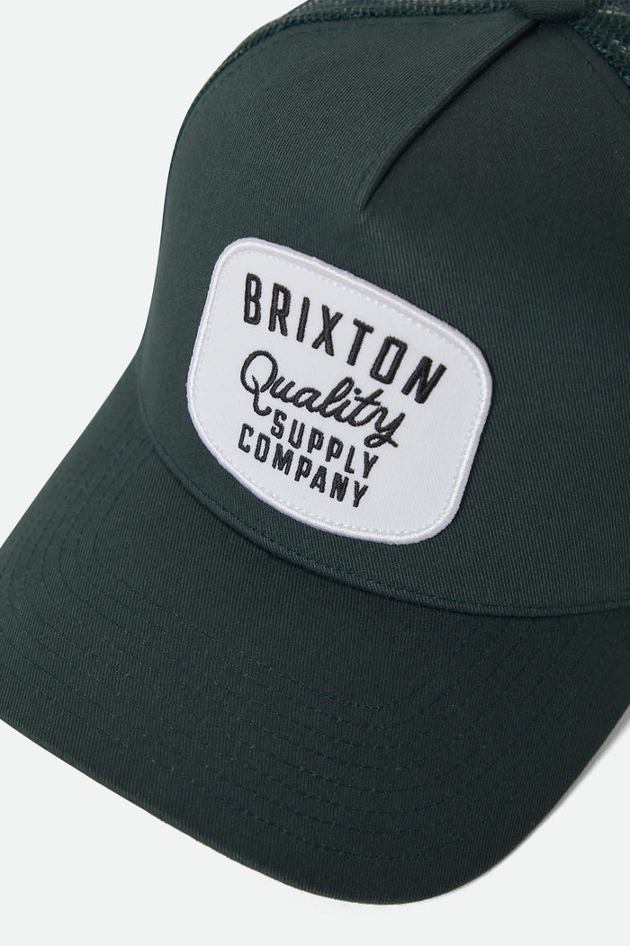 Unisex Hubal NetPlus Trucker Hat in the color Primal Green/Primal Green - Additional Laydown image