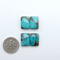Natural Hubei Cloud Mountain Turquoise Cabochons, semi-precious gemstone cabochons cut for jewelry-making and silversmithing by Cutting Edge Turquoise