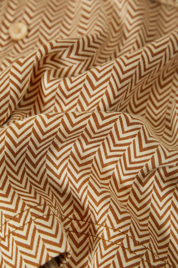 Women's Hudson Lounge S/S Shirt in the color Washed Copper/Whitecap - Additional Laydown image
