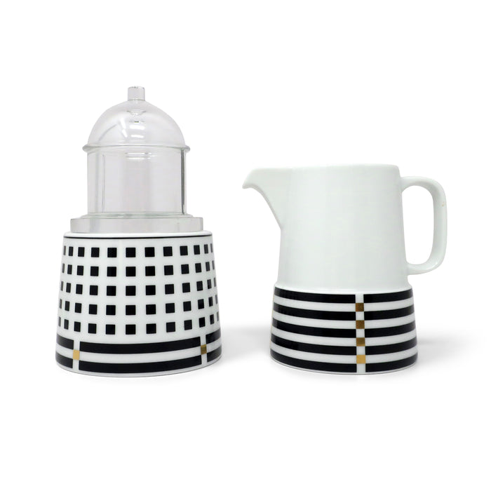 Il Faro Creamer and Sugar by Aldo Rossi for Rosenthal Studio-Linie