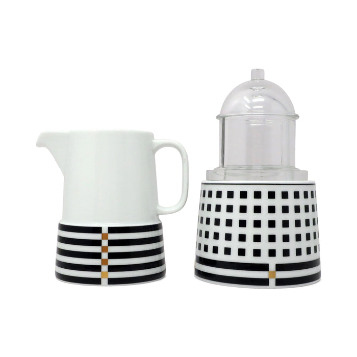 Il Faro Creamer and Sugar by Aldo Rossi for Rosenthal Studio-Linie