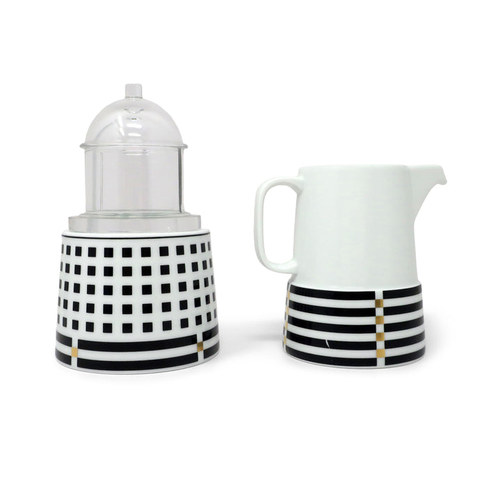Il Faro Creamer and Sugar by Aldo Rossi for Rosenthal Studio-Linie