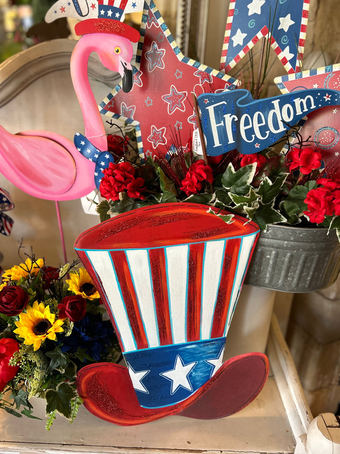 Americana: Uncle Sam Metal Hat Stake