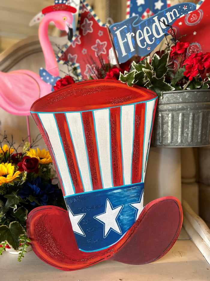 Americana: Uncle Sam Metal Hat Stake