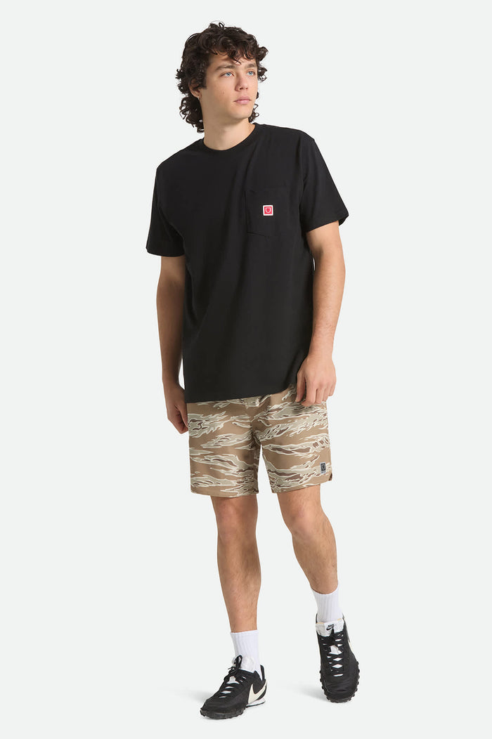 Men's Journey Active Short in the color Desert Tiger Camo - Men's Front View