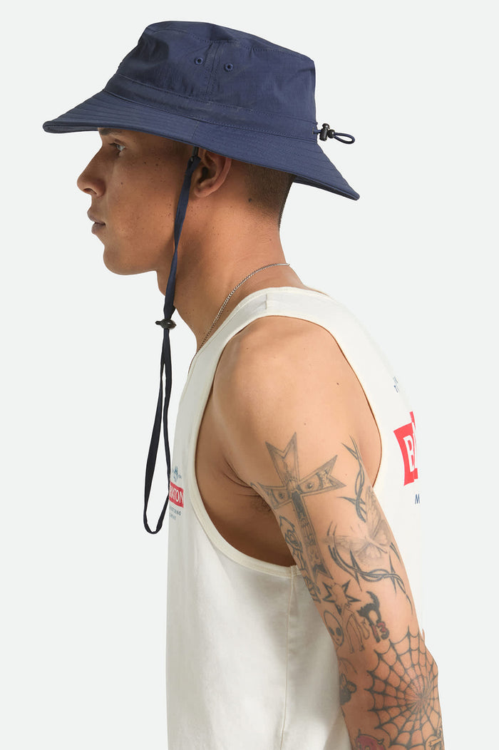 Unisex Journey Boonie Hat in the color Midnight Blue - Men's Side View