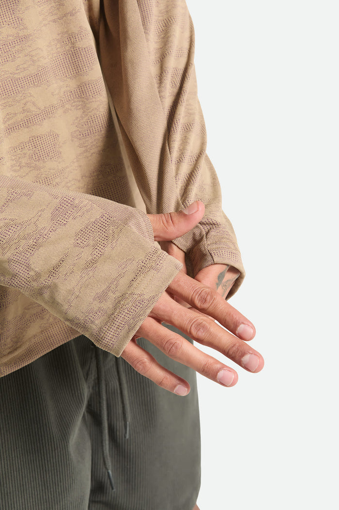 Men's Journey Long Sleeve Sun Hoodie in the color Desert Tiger Camo - Additional Fit image