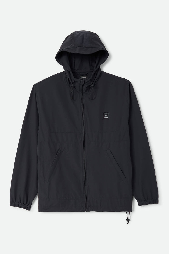 Men's Journey Zip Jacket in the color Black - Front Product View