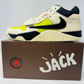 Jordan Jumpman Jack TR Travis Scott sneaker Bright Cactus color on box with extra laces 2025 model