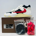 Jordan Jumpman Jack TR Travis Scott University Red sneaker with box and extra laces in red and black