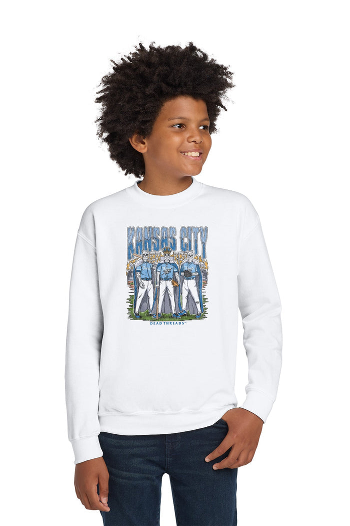 KANSAS CITY BASEBALL KIDS CREWNECK SWEATSHIRT – Kids clothes – Dead Threads Apparel