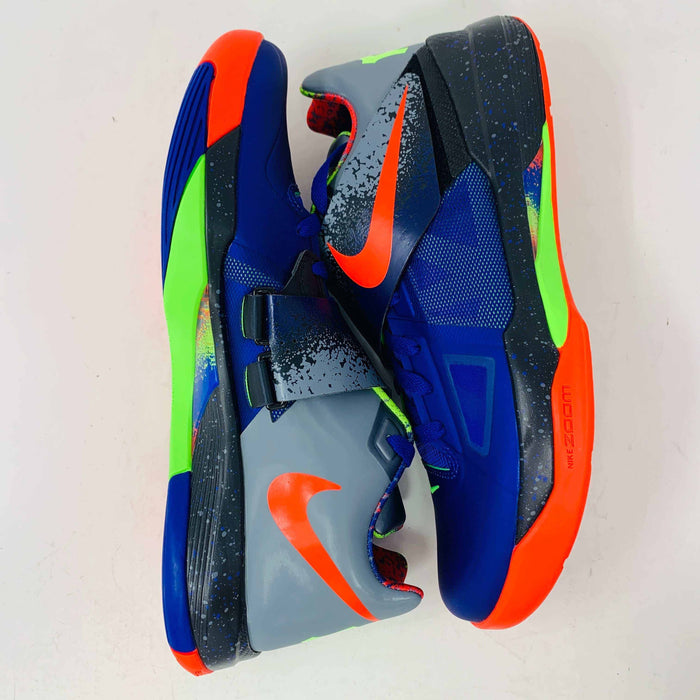 Nike KD 4 NERF 2024 sneakers, vibrant colorway, brand new, no box, extra laces included.