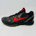 Nike Kobe 6 Protro Italian Camo basketball shoe 2024 with red swoosh and black camo pattern
