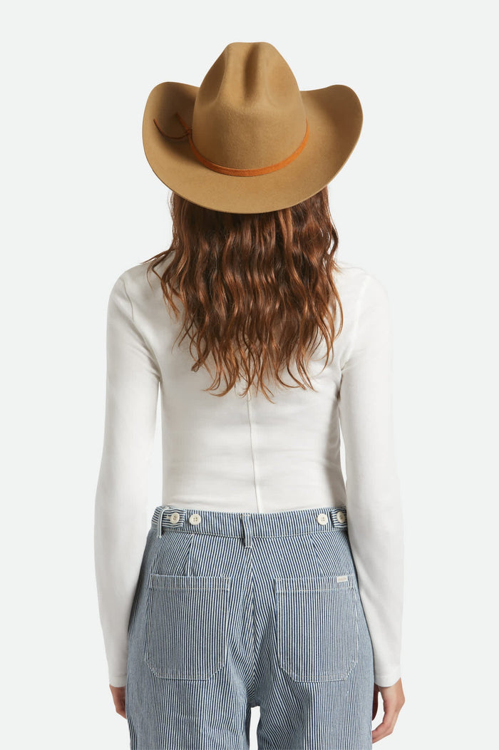 Unisex Laredo Branded Cowboy Hat in the color Antique Bronze - Women's Back View