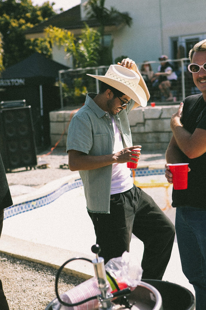 Laredo Panama Straw Cowboy Hat - Catalina Sand