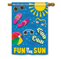 Large Blue Fun in the Sun Flag Outdoor