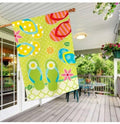 Large Green Flip Flop Flag Outdoor