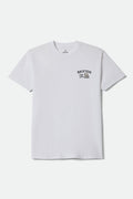 Men's Lay Low Standard T-Shirt in the color White - Front Product Laydown Image