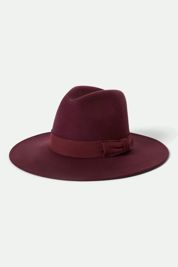Women's Layton Comfort Fedora in the color Port/Port - Front Product View