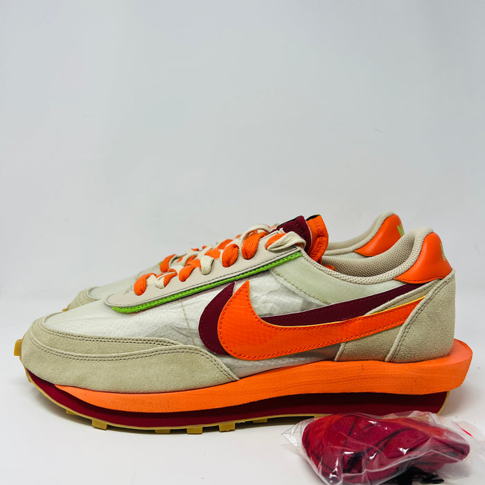Nike LD Waffle sacai CLOT Kiss of Death Net Orange Blaze