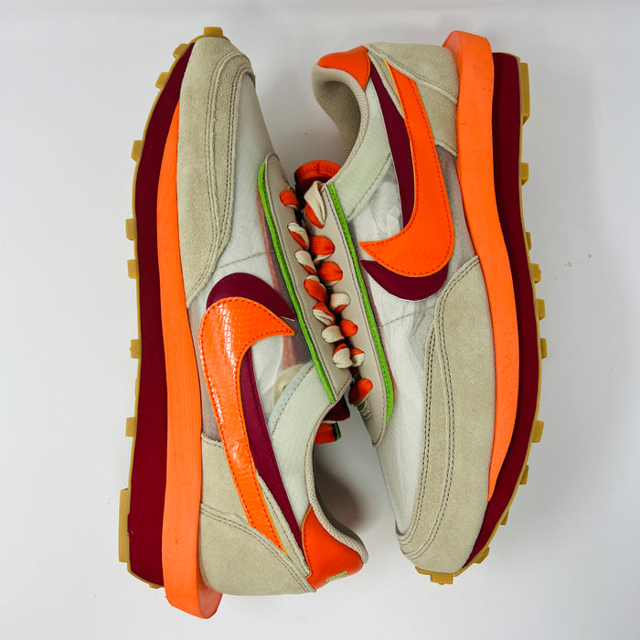 Nike LD Waffle sacai CLOT Kiss of Death Net Orange Blaze