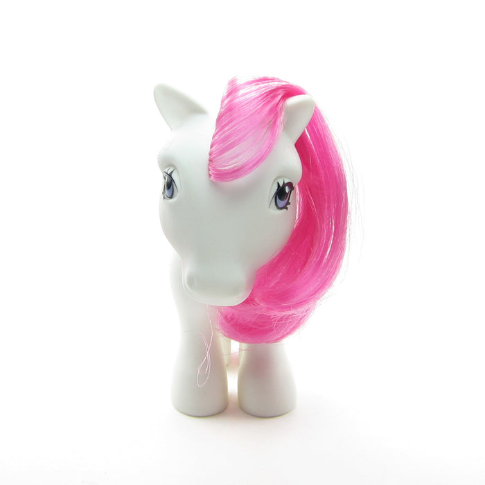 White My Little Pony with pink hair