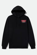 Men's Linwood Hood in the color Black/Adrenaline Rush/Off White - Front Product Laydown Image