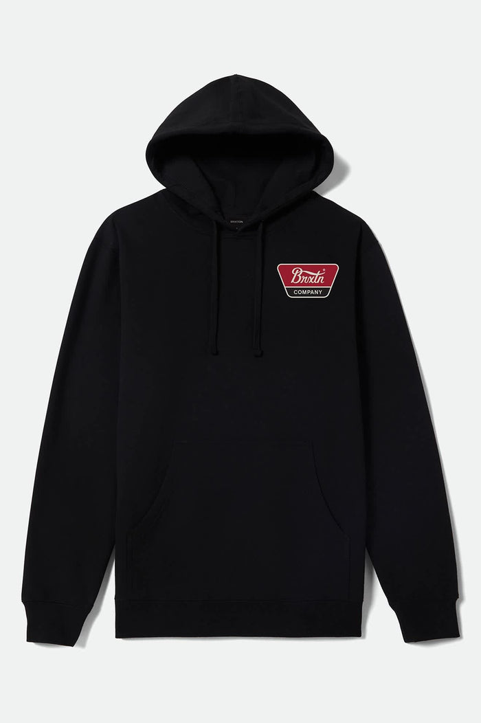 Men's Linwood Hood in the color Black/Adrenaline Rush/Off White - Front Product Laydown Image