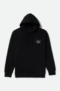 Men's Linwood Hoodie in the color Black/Off White - Front Product View