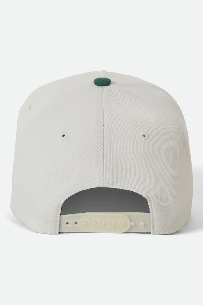 Unisex Linwood NetPlus Snapback in the color Off White/Primal Green - Additional Laydown image