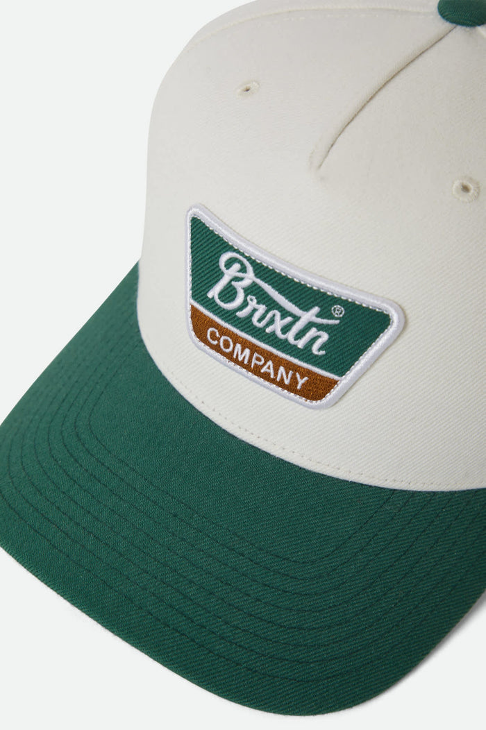 Unisex Linwood NetPlus Snapback in the color Off White/Primal Green - Additional Laydown image