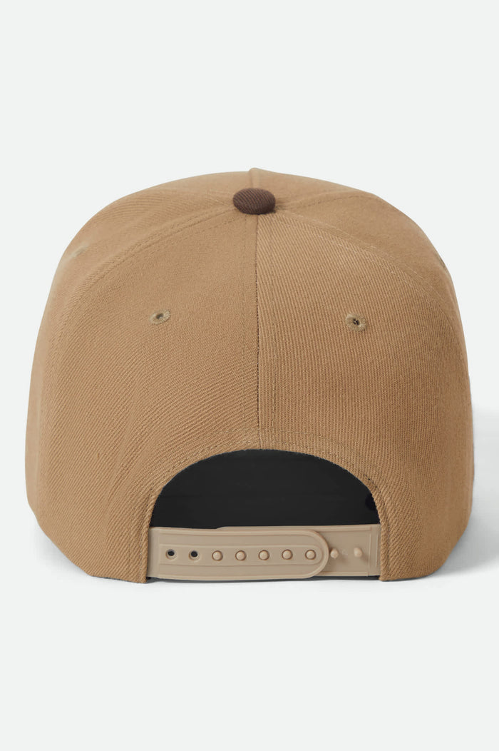 Unisex Linwood NetPlus Snapback in the color Sand/Pinecone Brown - Additional Laydown image