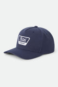 Unisex Linwood Netplus Snapback in the color Washed Navy/White - Front Product View