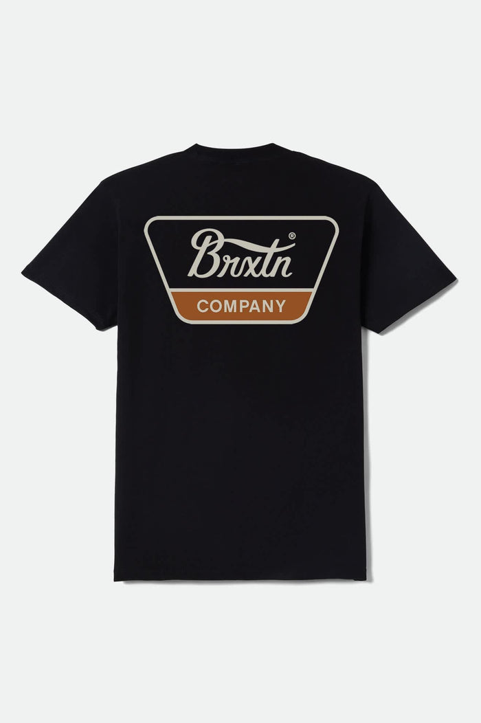 Linwood Short Sleeve Standard T-Shirt - Black/Stone/Rust