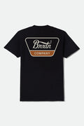Linwood Short Sleeve Standard T-Shirt - Black/Stone/Rust
