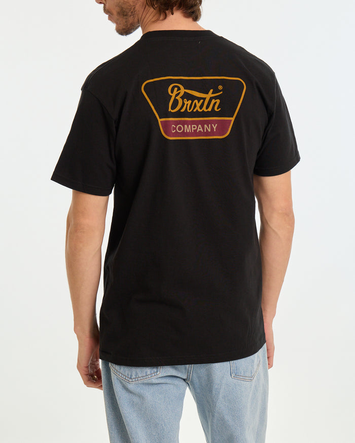 Linwood Standard T-Shirt - Black/Metal Bronze/Red Mahogany