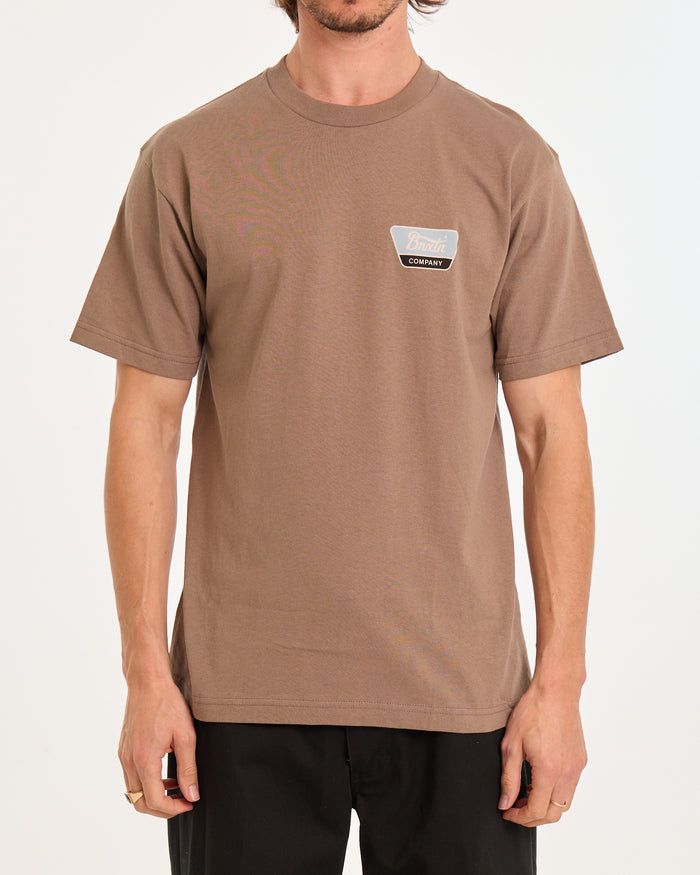 Linwood Standard T-Shirt - Earth/Off White/Jade
