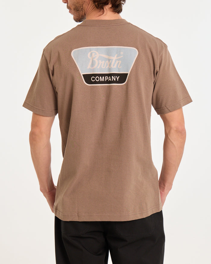Linwood Standard T-Shirt - Earth/Off White/Jade