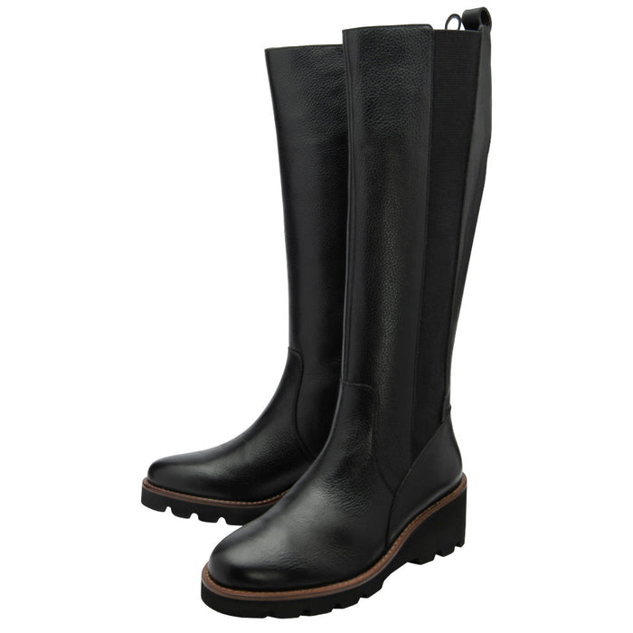 Lotus Wrenley Black Boots