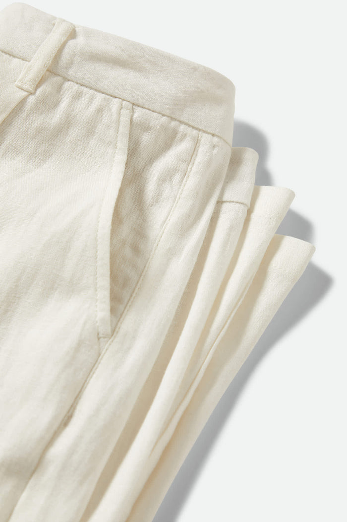 Women's Ludlow Trouser Pant in the color Off White - Additional Laydown image